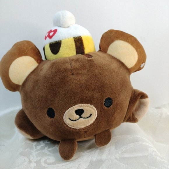 Smooshy Mushy Baby Bear  Stuff Plus Toy Animal  7"X7" Very Soft Cuddly - Picture 1 of 8